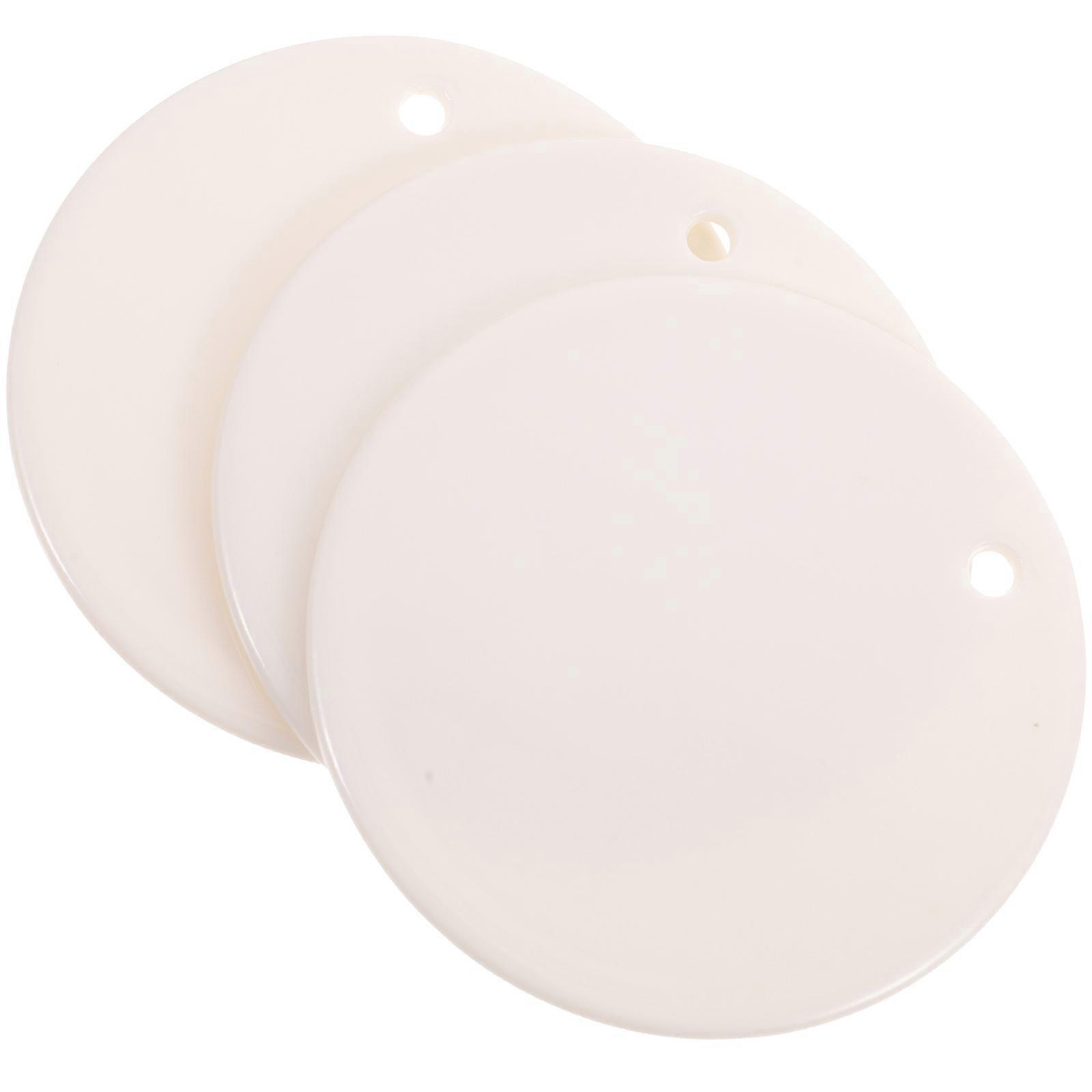 White Ceramic Pendant DIY Hanging Pendant for Decor 3Pcs Blank