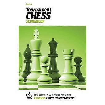 Tabiya Turnier Chess Scorebook: Cover Style: Weiß mit grüner Grafik