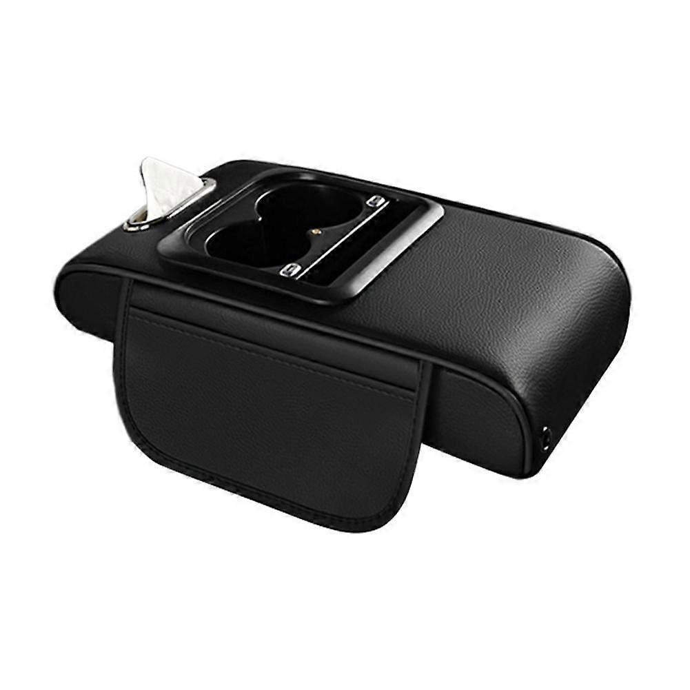 Car Armrest Box Multi Functional Cup Holder Phone Tissue Storage