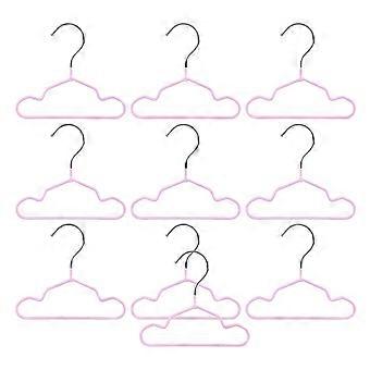 10 Stück PVC-beschichtete, rutschfeste Kleiderbügel für Haustierkleidung (15/20/25 cm)