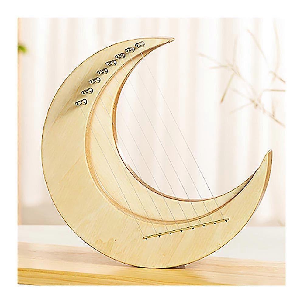 Lyre Harp 8 String Solid Wood Soundboard BeginnerFriendly Instrument with Clear Resonant Tone
