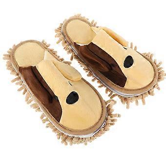 1 Pair Floor Mopping Slippers Wear-resistant Women Slipper Floor Cleaning Slippers - Size M