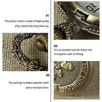 Montres de poche à quartz Père Noël avec chaînette décorative