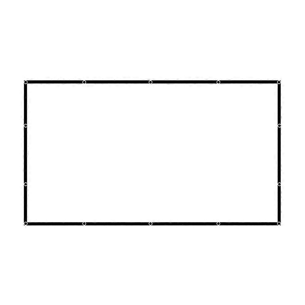 Indoor Projector Screen Foldable for Presentations White 60 Inch Polyester