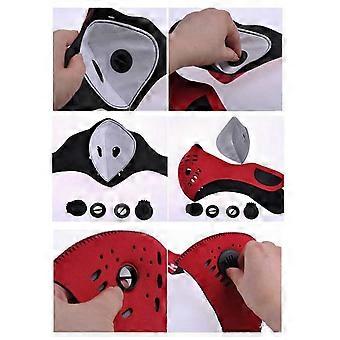 Outdoor Bike Mask Half Face Mask Filter for Cycling 3Pcs Set