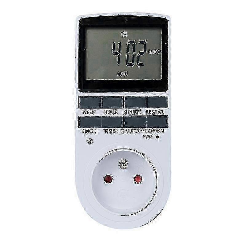 Electrical and Digital Socket Timer, 10 Daily Weekly Programs Digital Socket Timer with Anti-theft M