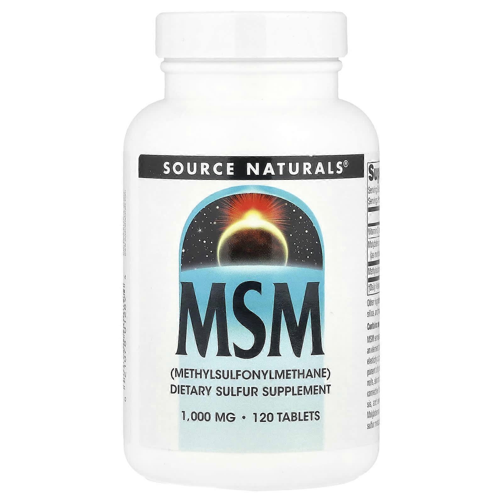 Source Naturals, MSM, 120 Tablets, 2-Pack