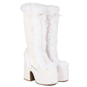 Winter Snow Boots Women's Over-the-knee Boots Plus Size 40-46