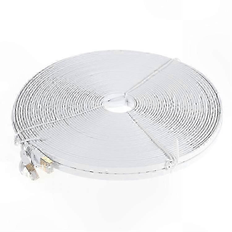 30M CAT-7 Ethernet Flat Patch Cable compatible with10 Gigabit Networks
