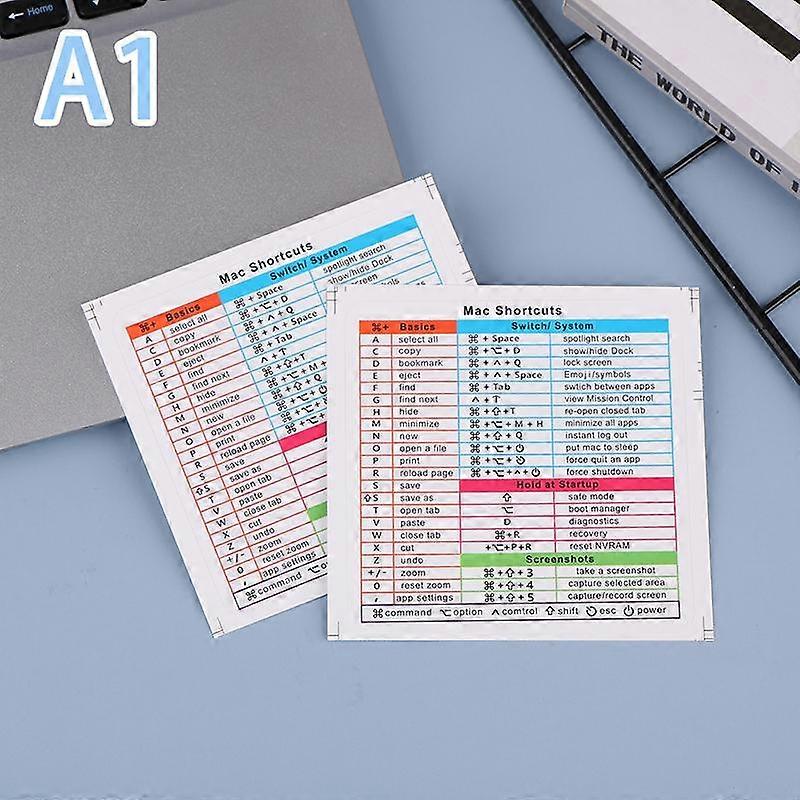 2Pcs Windows/Word Reference Keyboard Computer Shortcut Sticker Adhesive Removable Stickers For Quick Reference Keyboard Guide