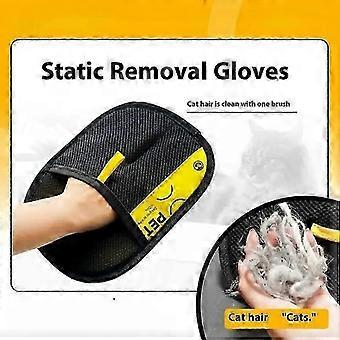 Pet hair glove removal Cat Grooming Reusable Electrostatic Dedusting Brush Dog Hair Remover for Couch Carpet Clothes Washable