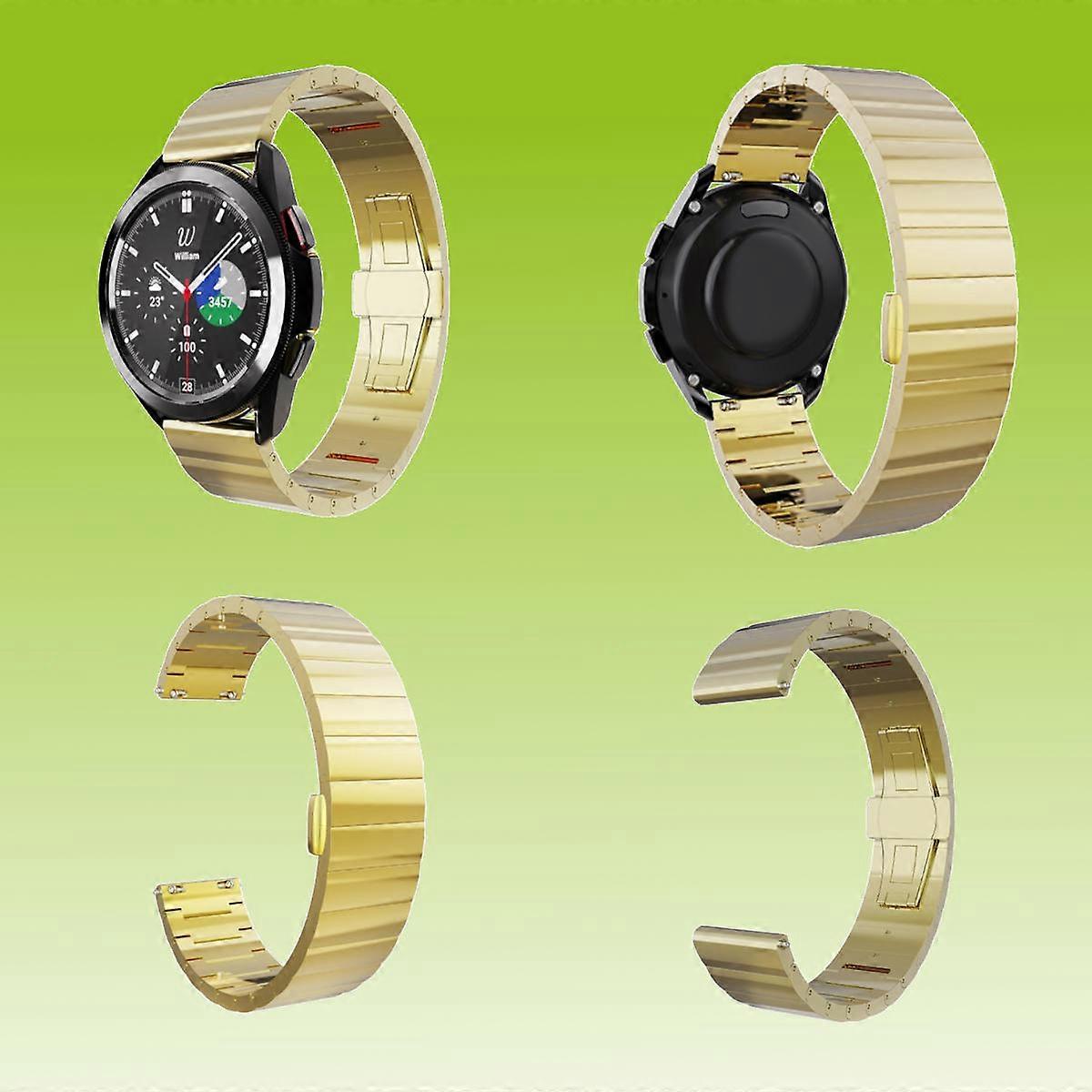 For Samsung Galaxy Watch FE 6 5 4 Normal Pro Classic all sizes Deluxe Steel Band