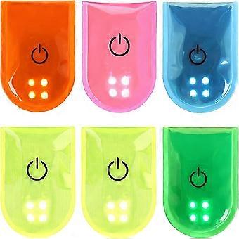 Pack Magnetische LED Clip Light USB Oplaadbare Hoge Zichtbaarheid LED Licht voor Wandelen Hardlopen Jogging Sporttas 5 Kleuren