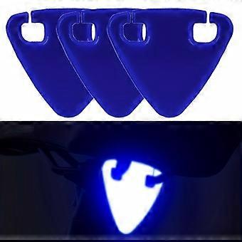 3pcs Triangle Bicycle Reflective Stickers, Reflective Safety Light for Night Cycling, Easy to Install and Remove, for Road Mountain City Bikes and Rid