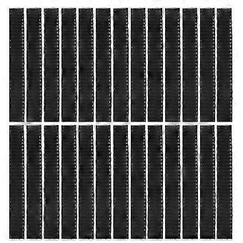 50 stuks make-up borstel mesh cover cosmetische borstelbeschermer netto mouwbeschermers (zwart)