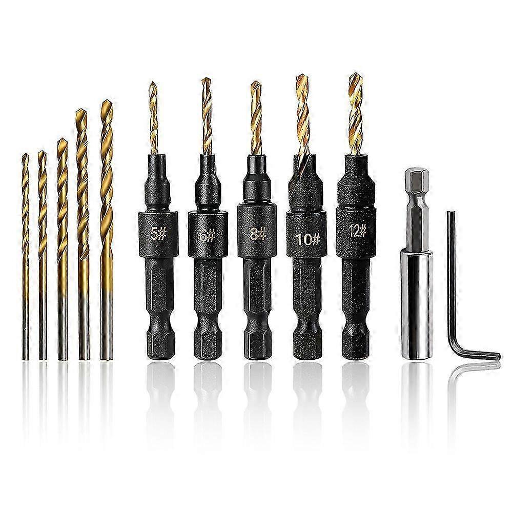 DIY Woodworking 4pcs Countersink Drill Bit Set