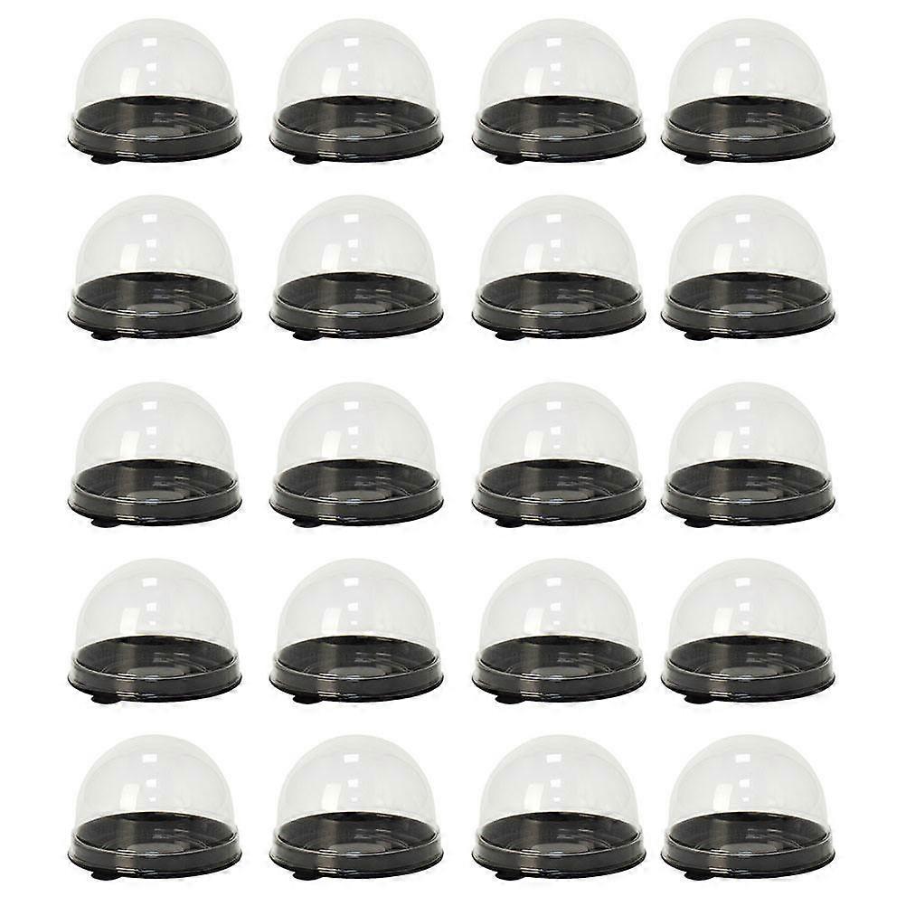 50Pcs Plastic Boxes for Cake Package Cake Containers with Lid Cake Packing Boxes