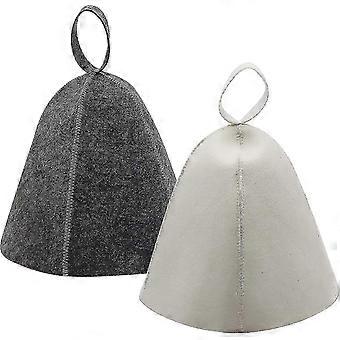 Sauna Hat, 2pcs Felt Sauna Hat, Sauna Hat For Men And Women, Sauna Accessories Felt Cap Sauna Cap Shower Cap For Sauna Bath-Yvan-zscy