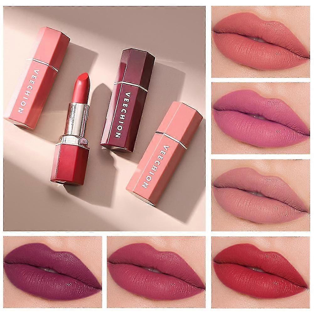 Hexagonal Matte Lipstick Non Stick Cup Waterproof