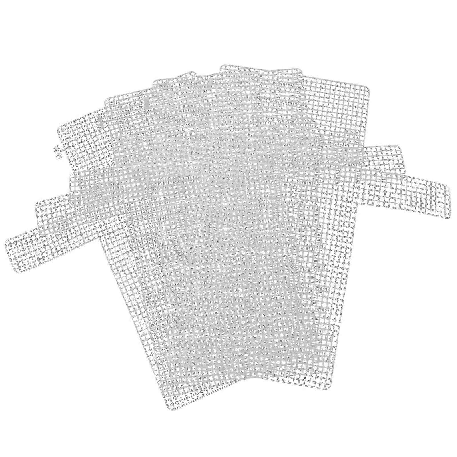4pcs DIY Mesh Sheets Plastic Handmade Bag Woven Sheets Plastic Grid Sheets