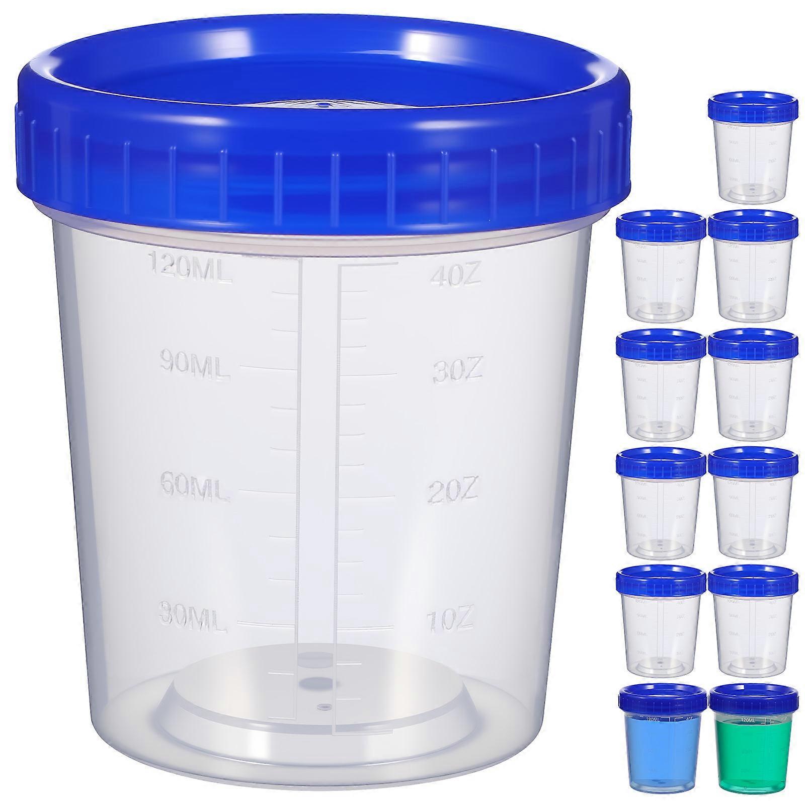 Test Cup Plastic Specimen Cup for Storage Use 12Pcs Pack