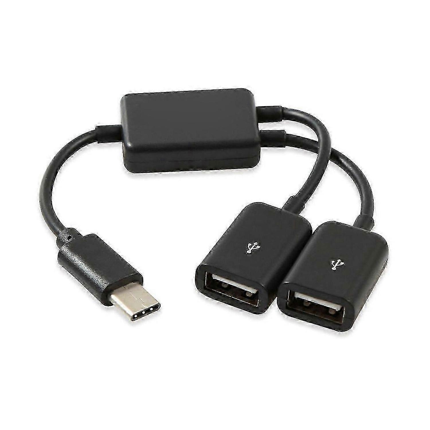 USB-C to Dual USB 3.0 Adapter Cable