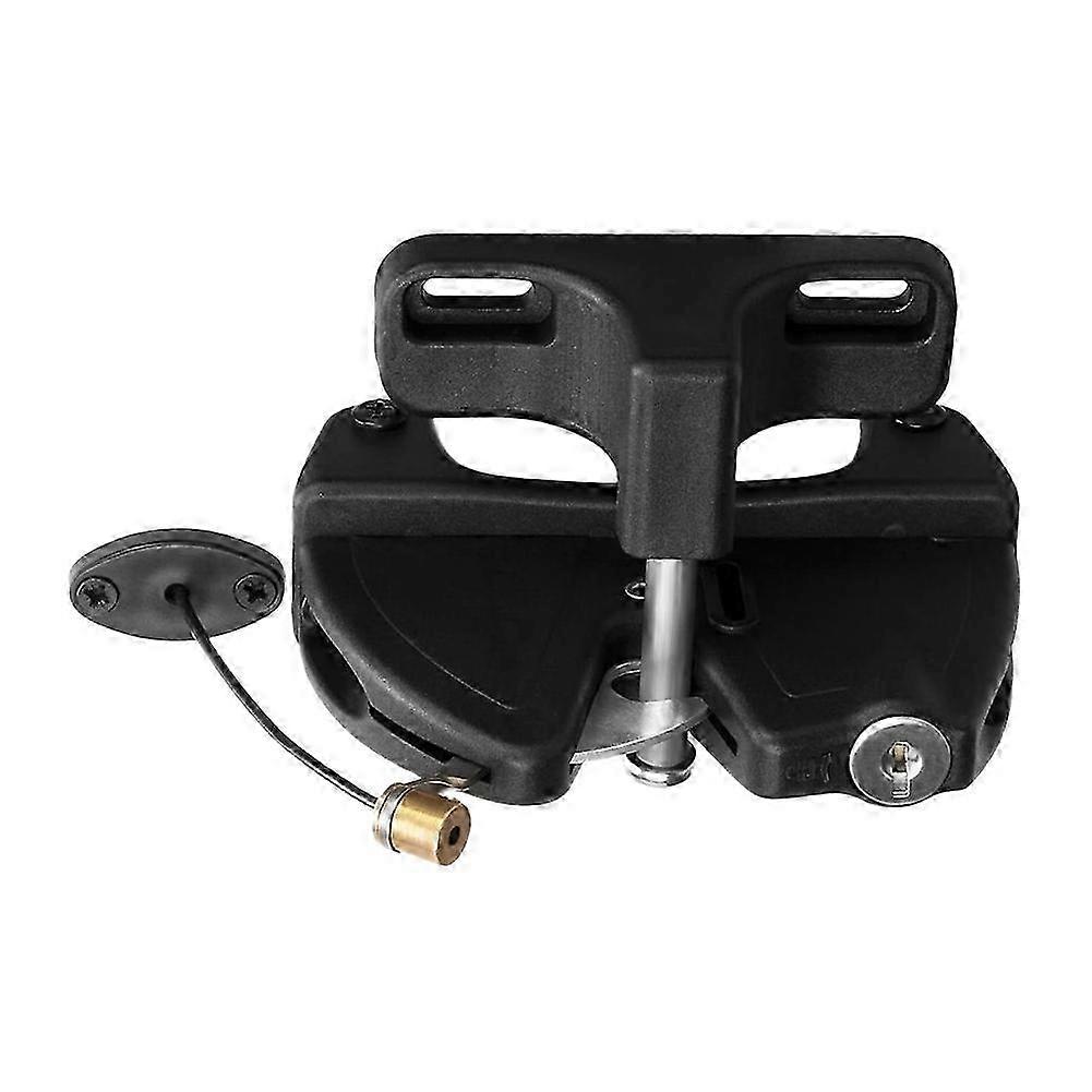 Key Lockable 2 Way Gate Latch with Spring Loaded Pull Cable Key 2 Sided Gate Fence Lock compatible with Outdoor Automatic Locking