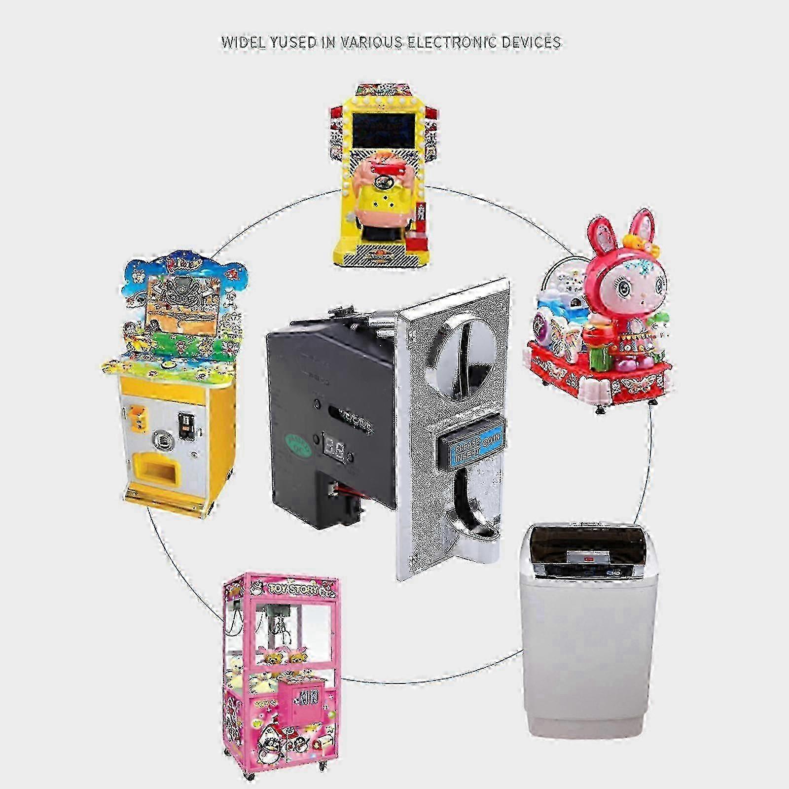 Programmable coin slot for vending machines with value settings
