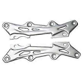 Aluminum Alloy Speed Skate Frame, Kids Inline Skate Chassis Replacement Parts, 2 Sizes Hollow Skate Blade Rack 160mm@O2