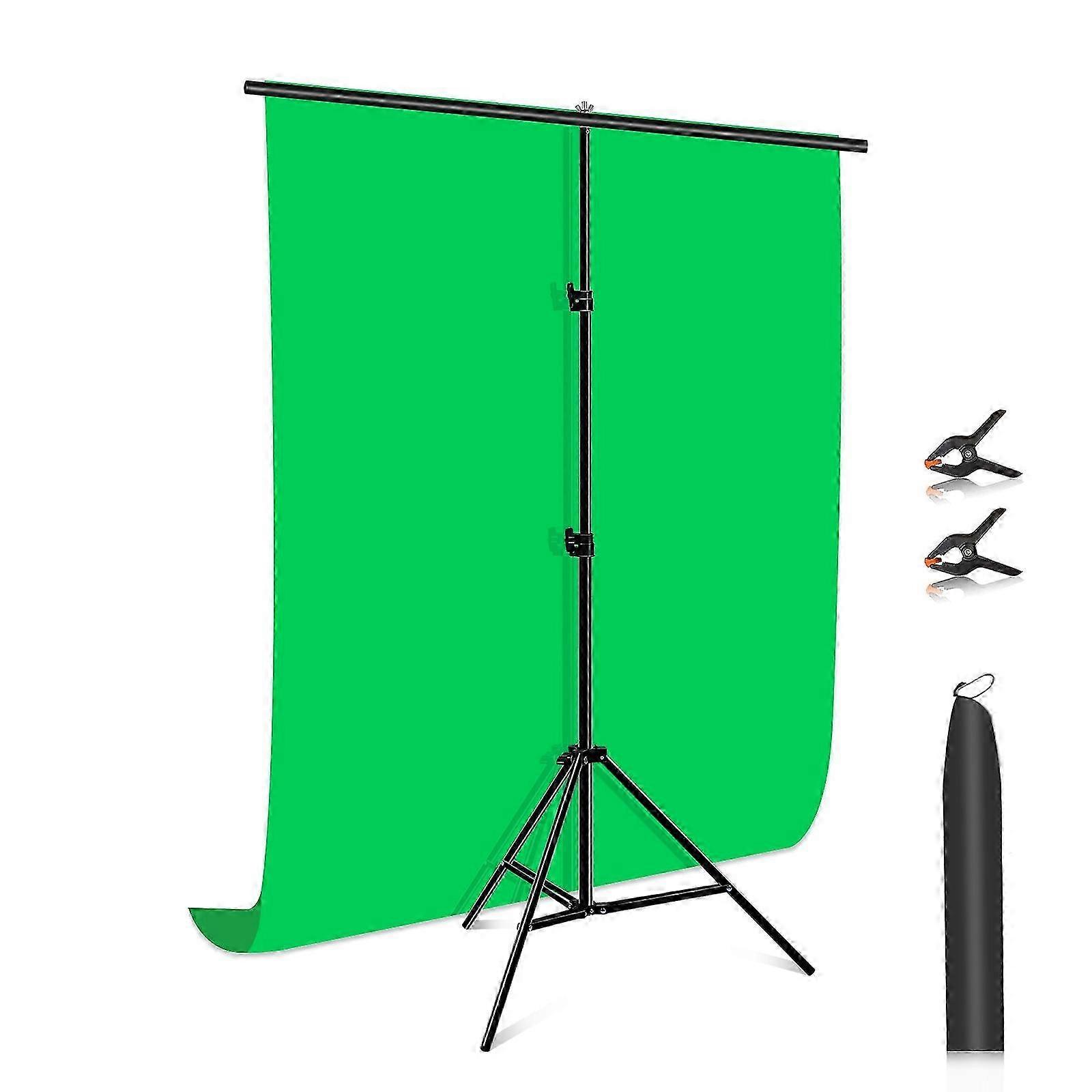 Portable T-Shape Green Backdrop Stand