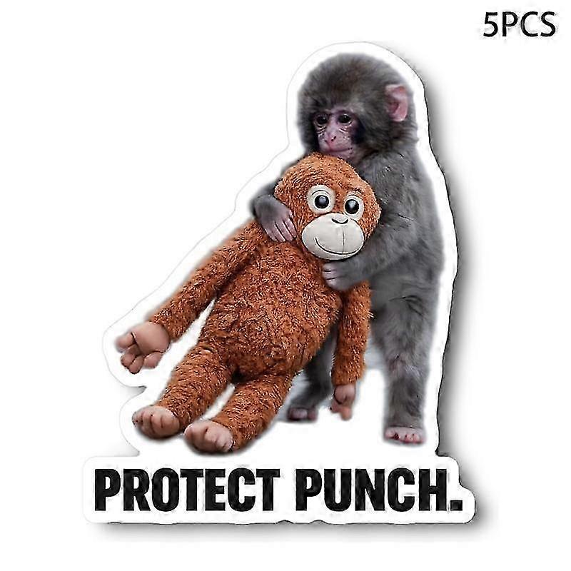 Cute Monkey Plush Vinyl Wall Sticker
