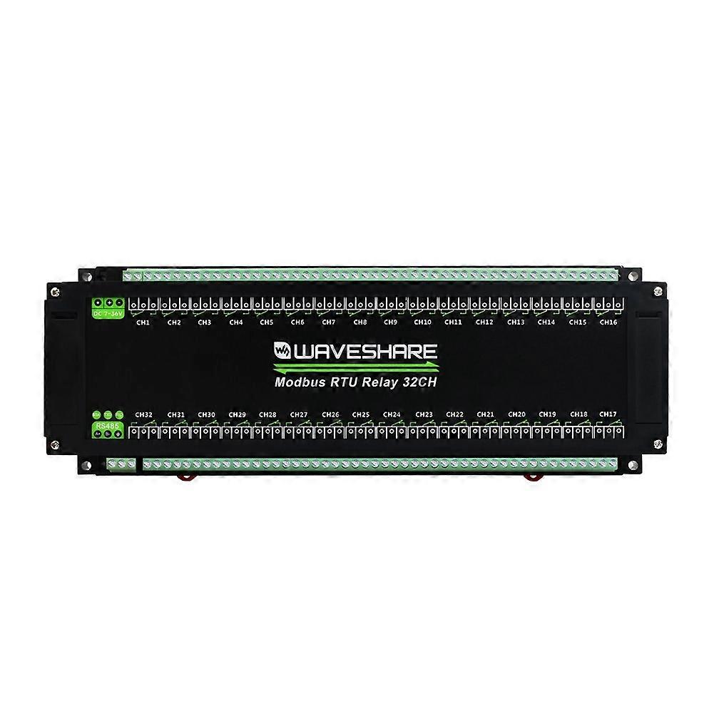 Waveshare Modbus RTU 32-Ch Relay Module RS485 Interface Industrial Relay Board Multiple Isolation Protection Circuits