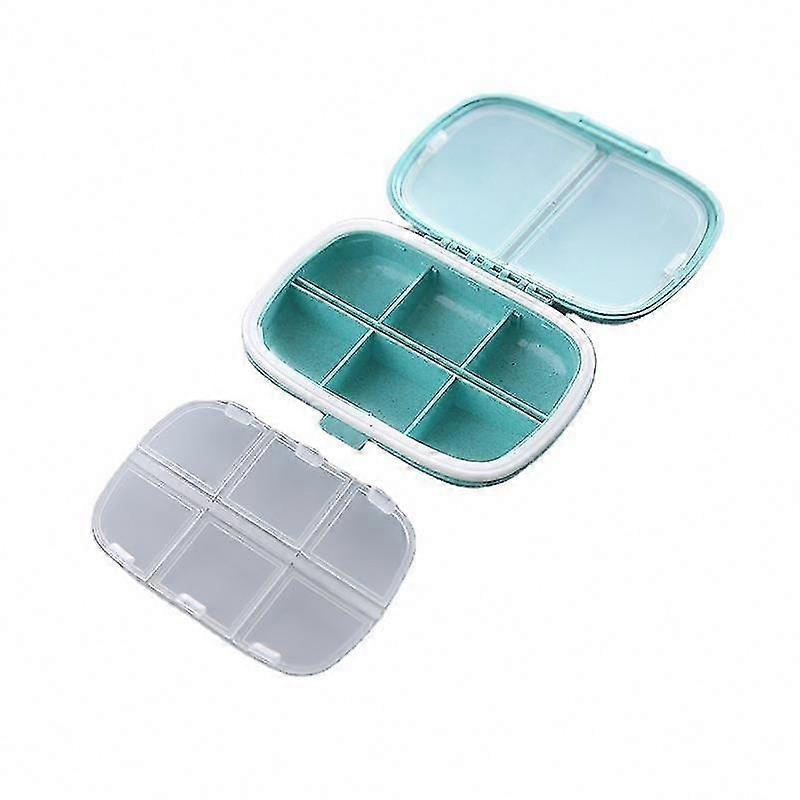 Portable Medicine Storage Box With 8 Compartments