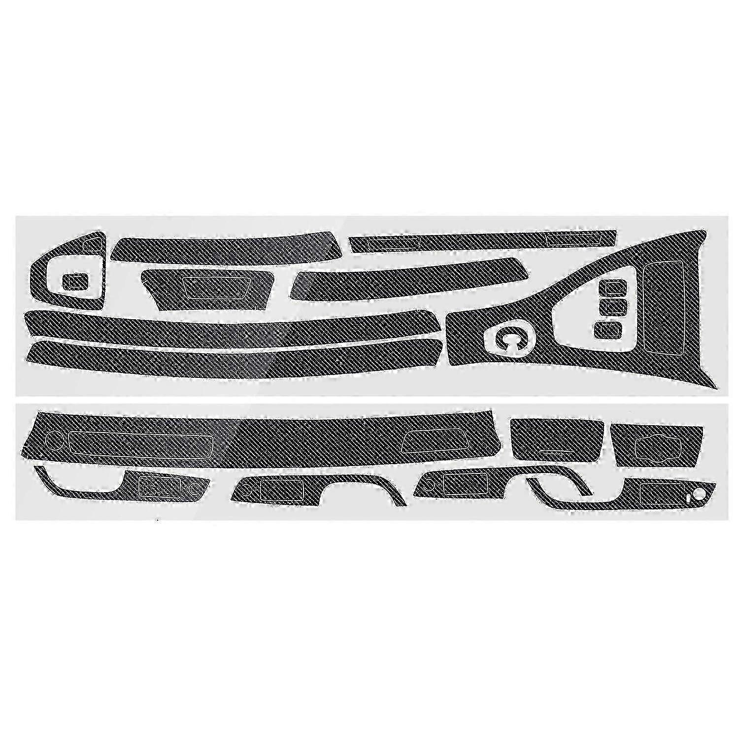 5D Carbon Interior Decals 15 Piece Set
