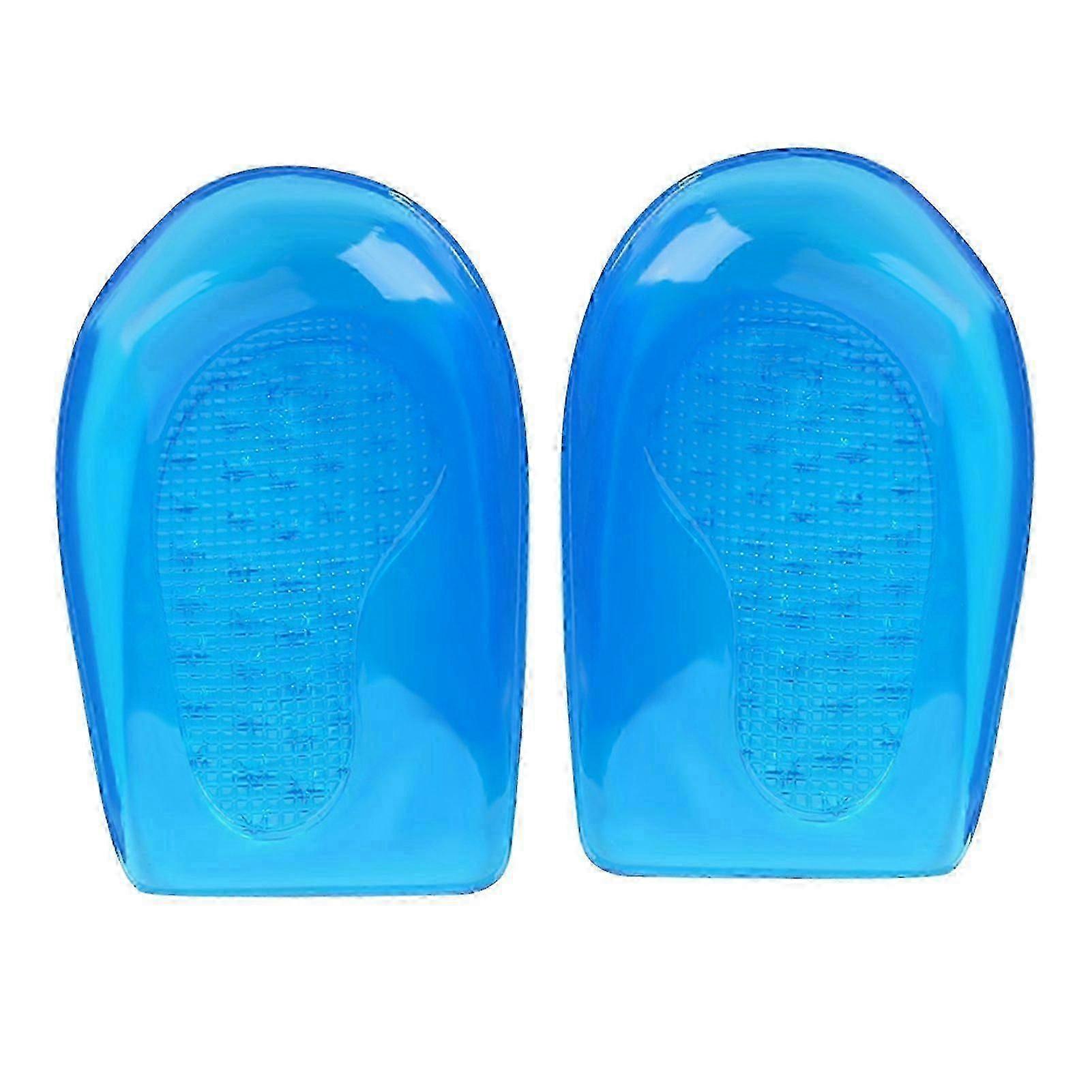 hard Silicone Gel Insoles Foot Support Shoes Insert Pads Heel Cup (L) intelligence