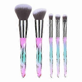 premium 5/10 Piece Makeup Brush Collection for Powder, Blush, Foundation, Contour, Eyeshadow, and Eyeliner Application_HP