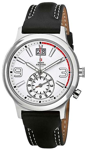 Swiss Military Quartz Analog Man Watch with Cowhide Bracelet 20061ST-22L