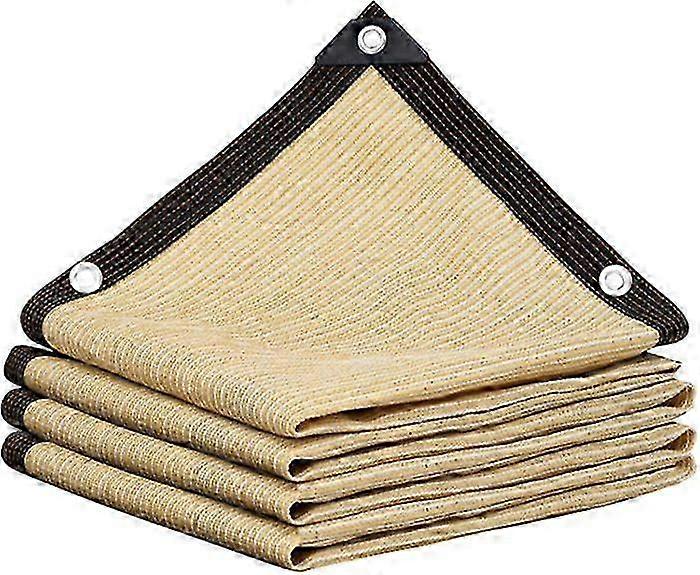 Sun sail 2m x 4m - Beige - High density polyethylene - UV resistant.B2