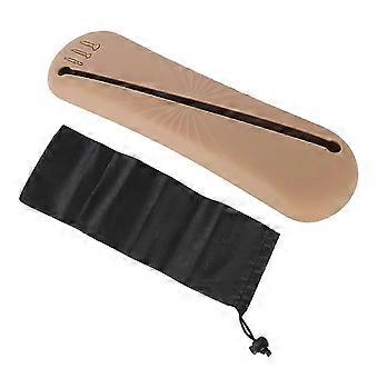 Silicone Makeup Bag Dustproof Oblique Opening Large Capacity Silicone Makeup Brush Holder Brown-SSZFV