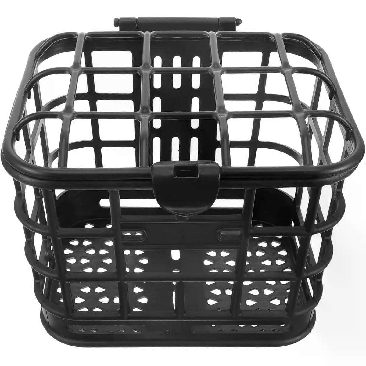 Basket Front Plastic Large Capacity Stable Black Cycling Accessory