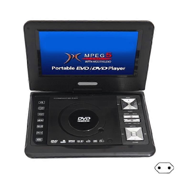 9.8Inch Wide Screen EVD Player With Card Reader And Multiple Languages Support For Global Users