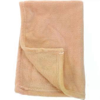 Solid Color Flannel Fleece PET Blanket Towel 65x45cm