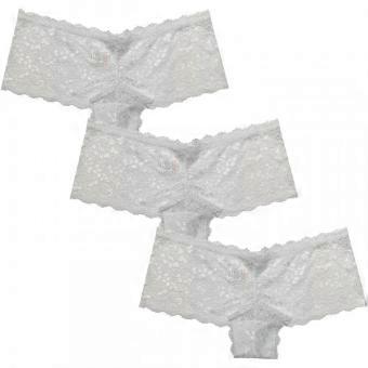 Be You Womens/Ladies Floral Lace Trim Briefs (Pack of 3)
