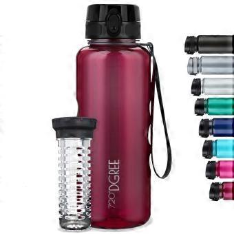 Water Bottle 1.5 Liter met Fruit-Infuser, crystalClear