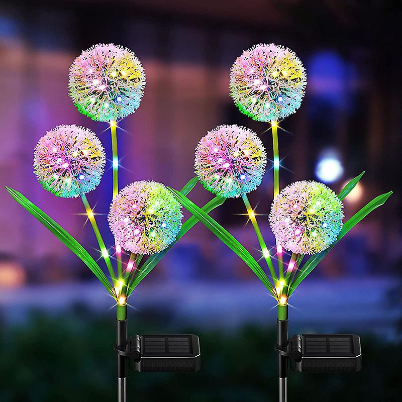 Solar Lights Outdoor Garden Solar Dandelion Garden Lights With 36 Led, 3-in-1 Solar Dandelion Lights Waterproof Solar Lights Outdoor Decorative For Y