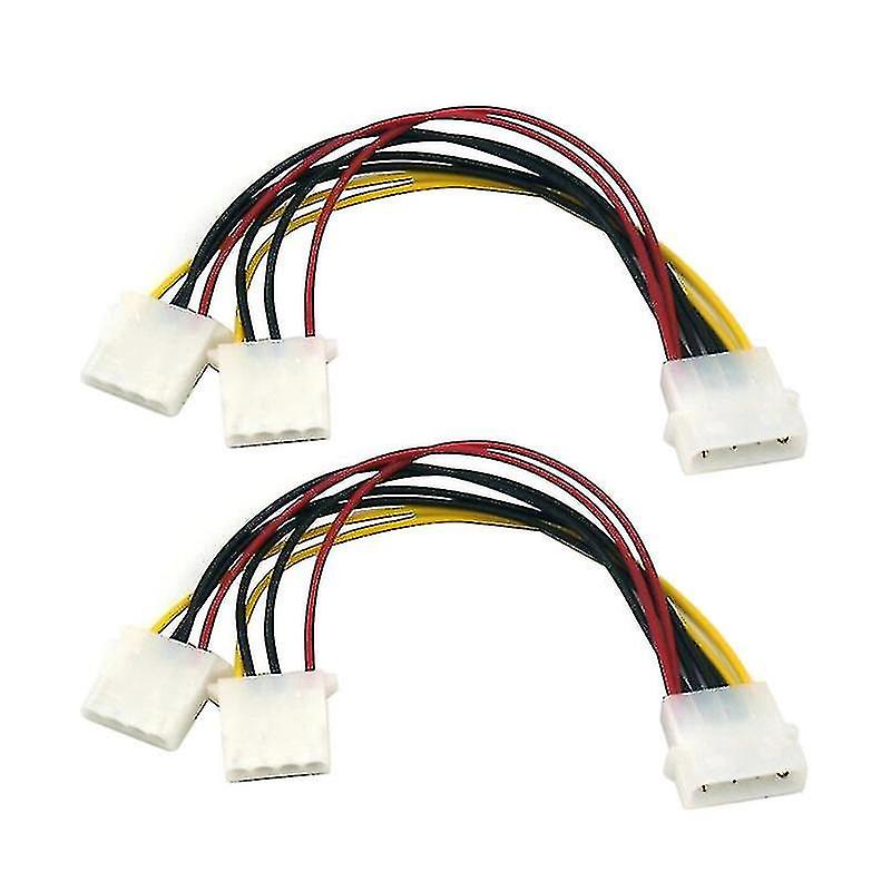 Hard Drive Optical Drive Interface Cable 20cm 4 Pin One In Two 2 Way Psu Power