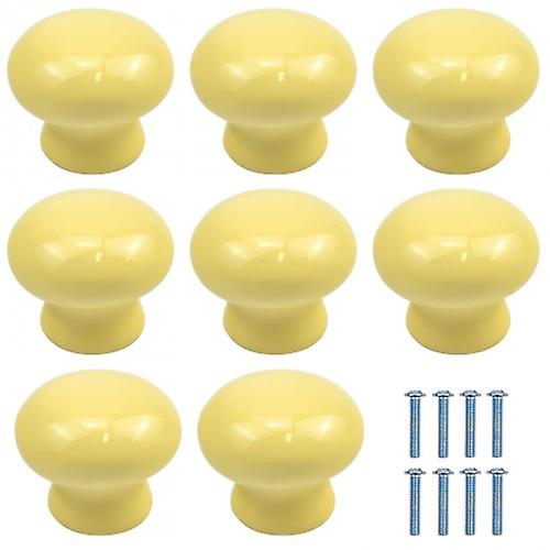 35mm Cabinet Knobs 8pcs Drawer Pull Handles Round Door Pull Knobs