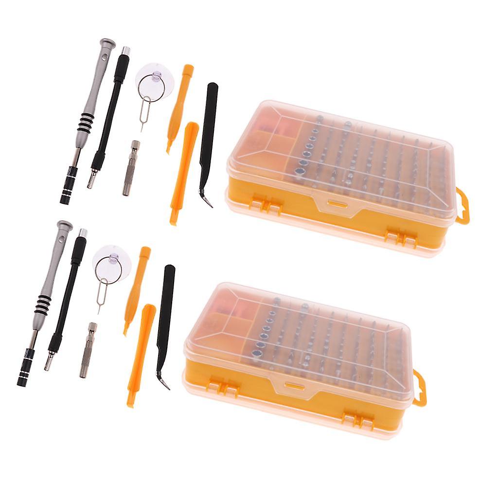 2x 110 in 1 Precision Screwdriver Bits Nut Driver Repair Tools Kit Set CR-V