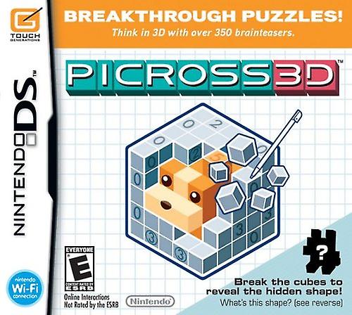 Picross 3D (Nintendo DS) - PAL - New & Sealed