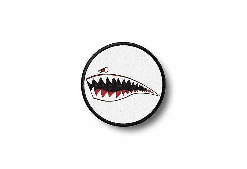 Patch Biker Badge Ecusson Brode Prints Thermocollant Shark Shark Plane